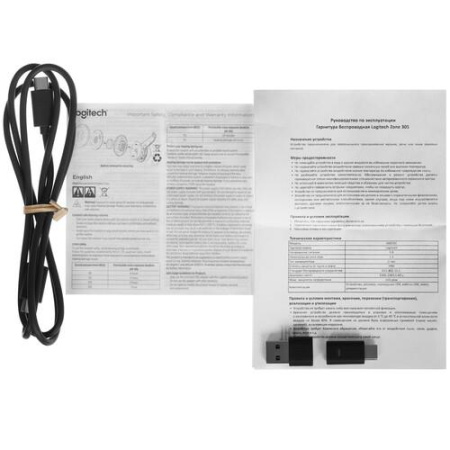 Беспроводные наушники Logitech Zone 305 Teams черный