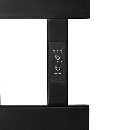 Электрический полотенцесушитель Stout Neosoul quadro 100*50 черный матовый