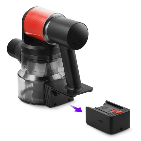 Пылесос KitFort КТ-5389 черный/красный