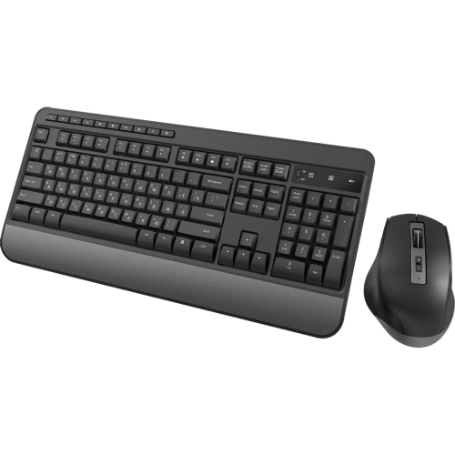 Клавиатура + мышь OKLICK S290W (351701) клав черный мышь черный USB беспроводная Multimedia