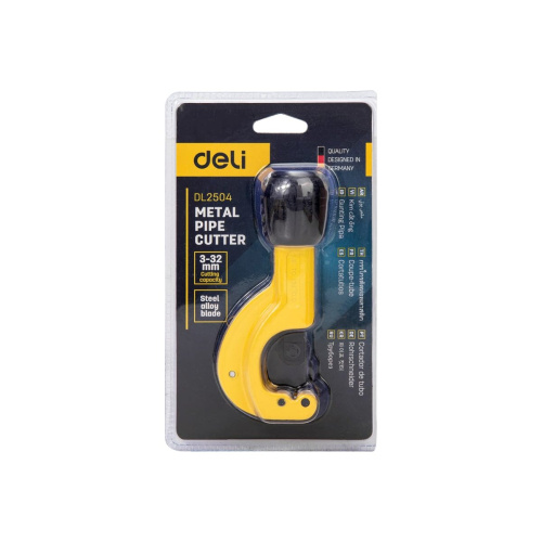Труборез Deli DL2504 32мм, диапазон резки 3~32мм, режущая кромка из высококачественной нержавеющей стали, подходит для меди и алюминия
