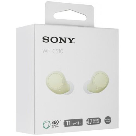 Наушники TWS Sony WF-C510 желтый