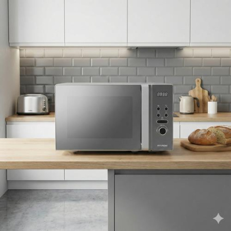 Микроволновая печь Hyundai HYM-D3002 серебристый