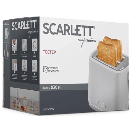 Тостер Scarlett SC-TM11067 Inspiration белый