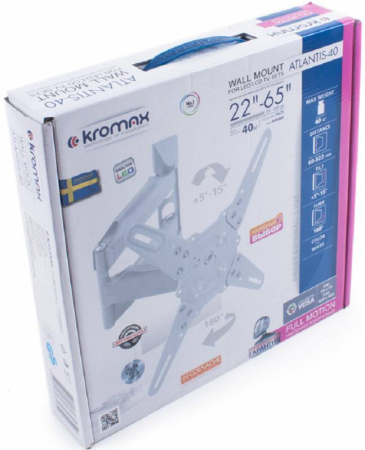 Кронштейн Kromax Atlantis-40 white