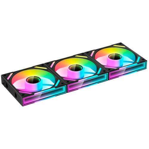 Комплект вентиляторов (3шт) XASTRA FS120B ARGB triple pack 120x120x25мм (PWM, ARGB, Infinity lighting effect., Daisy-chain соединение, 800-2000 rpm)