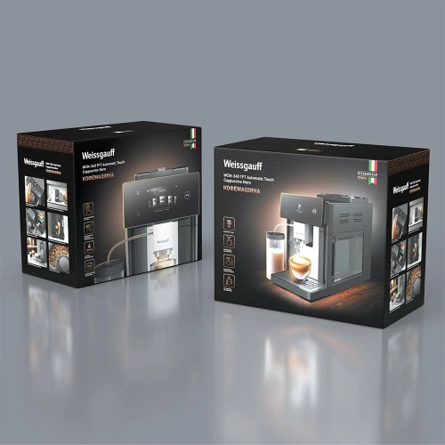 Кофемашина Weissgauff WCM-340 TFT Automatic Touch Cappuccino Nero