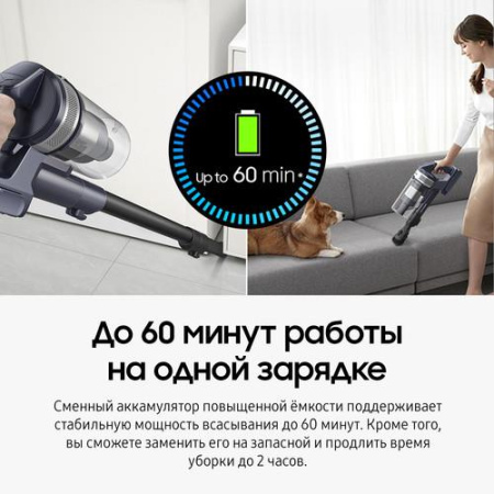 Вертикальный пылесос  Samsung VS20B75ACR5/EV  черный