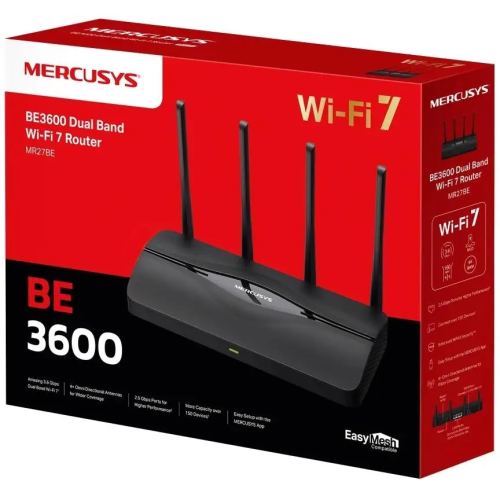 Двухдиапазонный роутер Mercusys MR27BE BE3600 Wi-Fi 7