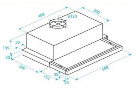 Вытяжка телескопическая Beko CTB6407X серебристый/серебристый