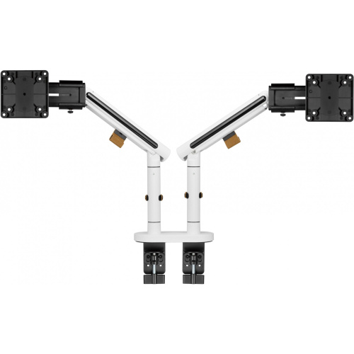 Кронштейн для мониторов Ultramounts UM 727W белый 17"-32" макс.9кг крепление к столешнице поворот и наклон