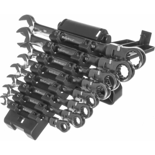 Набор ключей комбинированных Inforce 06-05-52 шарнирных с трещоткой 8 предметов