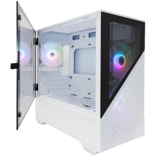 Корпус 1STPLAYER DK D7 ARGB White (D7-WH-3F7-W) / mATX / 3x120mm ARGB fans