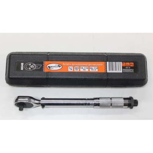 Ключ динамометрический АвтоDело 40348 (10100) предельный 3/8 19-110 Нм, L-280mm
