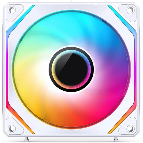 Вентилятор JONSBO ZL-120W(3 in 1) White 120х120х25мм (ARGB LED, 800-1800об/мин, белый) Retail