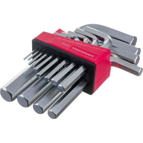 Набор ключей шестигранных FORCEKRAFT FK-5137 (29603) Г-образных 13пр., в блистере