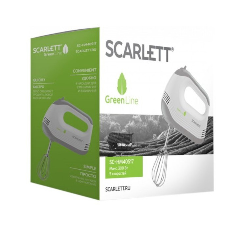 Миксер ручной Scarlett SC-HM40S17 белый
