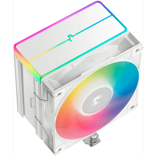 Кулер DEEPCOOL AG500 WH ARGB V2 LGA1700/1200/115X/AM5/AM4 (TDP 240W, PWM, ARGB Fan 120mm, 5 тепл. трубок, белый) Ret