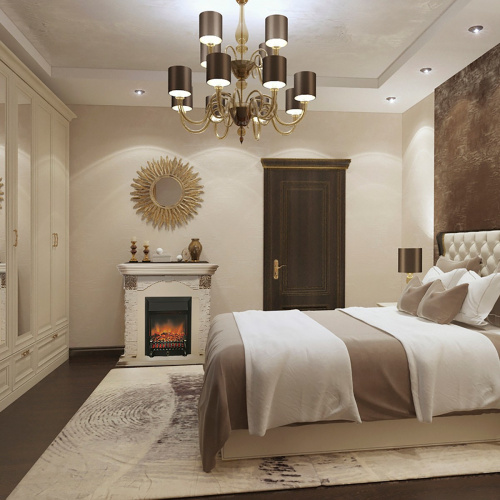 Электрокамин RealFlame Dublin Lux WT с очагом Fobos Lux Black RC