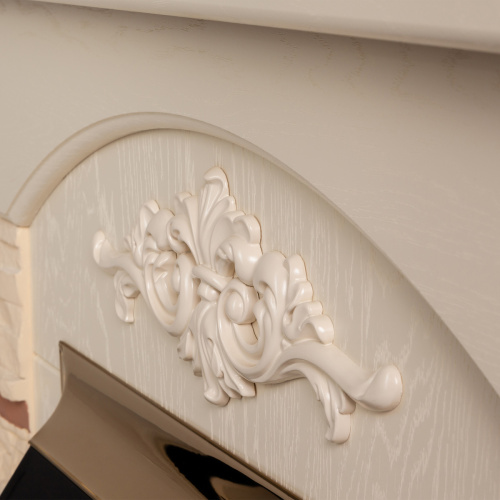 Портал каминный из МДФ RealFlame Neapolis белый дуб, под очаги (Majestic, Fobos, Eugene, 3D Olympic)