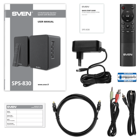 Колонки Sven SPS-830 черный