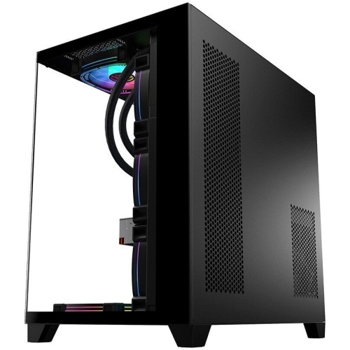 Корпус 1STPLAYER Megaview MV8-TP (MV8-TP-BK) Black / ATX