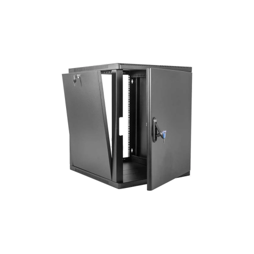 Шкаф коммутационный ЦМО ШРН-12.650.1-9005 настенный 12U 600x658мм черный