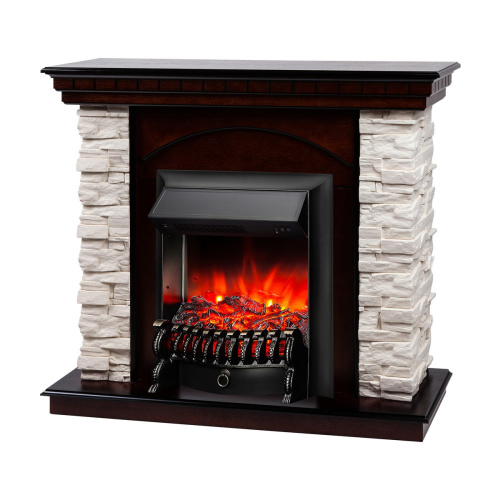 Электрокамин RealFlame Elford AO античный дуб с очагом Fobos Lux Black