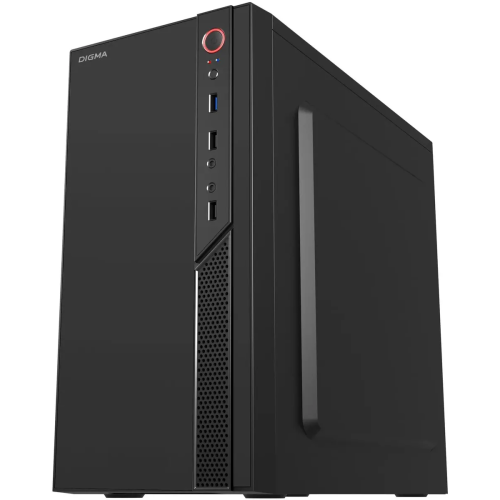 Корпус Digma DCC-MN306 черный без БП mATX 1x80mm 1x92mm 2x120mm 2xUSB2.0 1xUSB3.0 audio