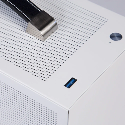 Корпус PcCooler I100 Pro Mesh WH, без БП, Compact, White, SPCC, no fans ITX 60/300/SFX PSU support, 1x2.5", 2xPCI 1xUSB-C 3.1 308x128x190