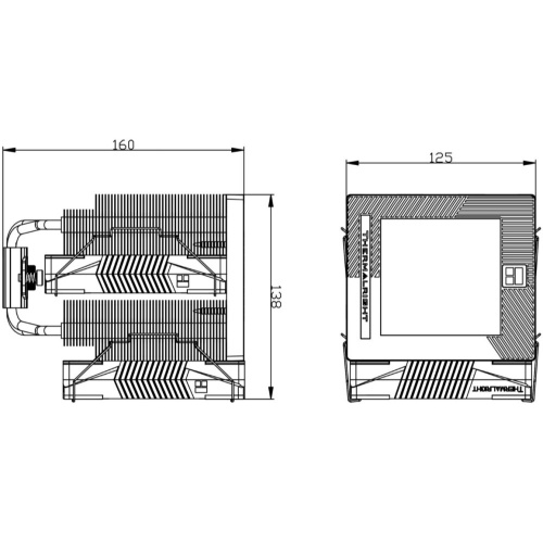 Кулер Thermalright Phantom Spirit 120 Vision Snow (TRPS120VSNOW) LGA115X/1200/1700/1851/AM4/AM5 (Dual Tower, 2x120mm ARGB PWM Fan)