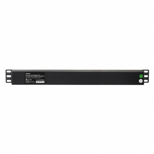 Блок розеток ExeGate ServerPro PDU-19H902 Al-9S-EU1.8CU (EX280848RUS) 19", 1U, Алюминий, 9 Schuko, кабель с евровилкой VDE-250V-16A-3*1.5mm2, медь
