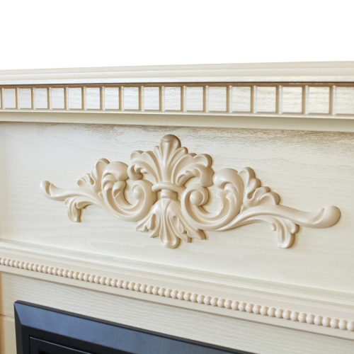 Портал каминный из МДФ RealFlame Lilian WT жемчуг, под очаги (Majestic, Fobos, Eugene, 3D Olympic)