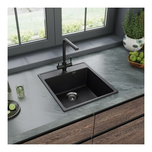 Кухонная мойка MAUNFELD Perla 460 MFQS-460B черный