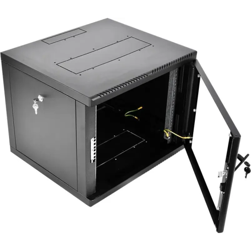 Шкаф коммутационный ЦМО ШРН-М-9.500-9005 настенный 9U 600x520мм черный