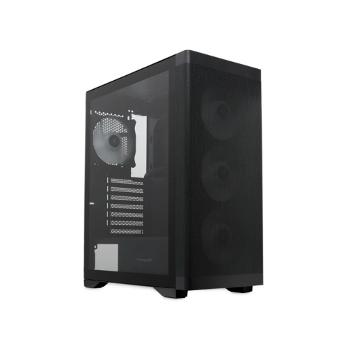 Корпус HSPD M520 (M520-TGBK-ARGB), Mesh Mid Tower, Black, slide TG, 0.45 SPCC, 4x120mm ARGB ATX