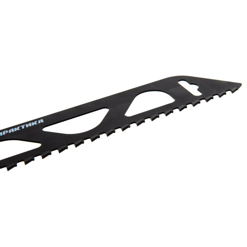 Пилка для лезвийной пилы ПРАКТИКА 776-720 твердосплавная S2243HM по газобетону, длина 455мм, шаг зубьев 8,5мм 1шт