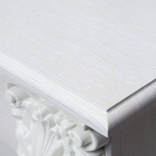 Электрокамин RealFlame Stefania WT белое золото с очагом Fobos Lux Black