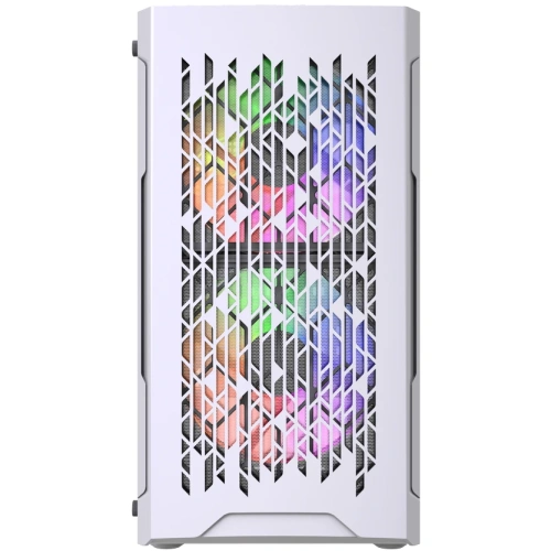 Корпус Powercase Mistral Micro D3W ARGB V2 (CMMDW-A3-V2), Tempered Glass, 2x 140mm ARGB PWM+1x 120mm ARGB PWM, белый, mATX