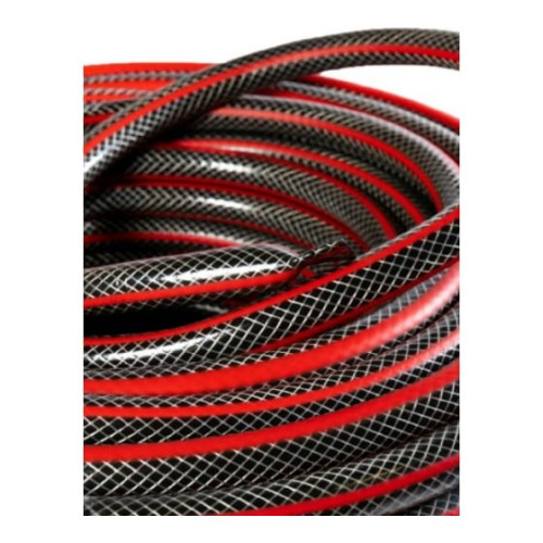 Шланг поливочный Вихрь 73/7/2/8 ПВХ усиленный премиум,пищевой трехслойный армированный 3/4, 50 м (чёрн-красн)