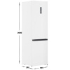 Холодильник с морозильником Hisense RB434N4BW2 белый