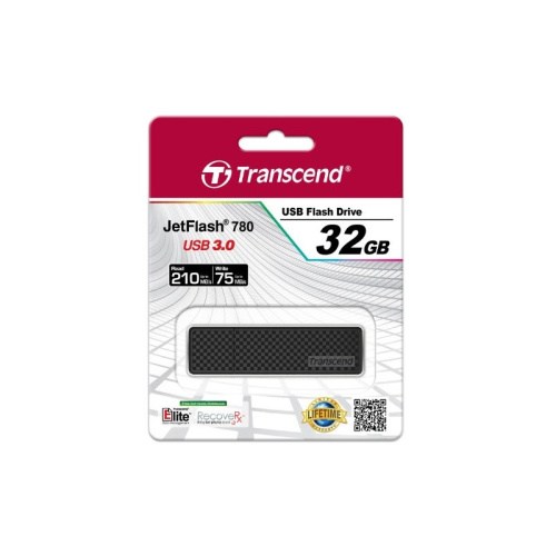 Flash Drive Transcend 32Gb Jetflash 780 TS32GJF780 USB3.0 черный/серый