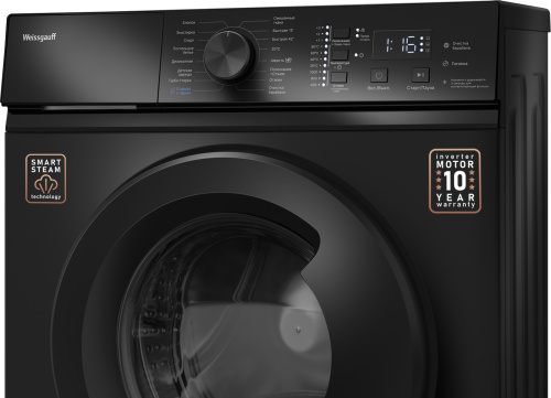 Стиральная машина Weissgauff WM 4527 DC Inverter Steam Black