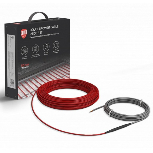 Комплект теплого пола Royal Thermo Doublepower Cable RTDC 2-17-1200 с терморегулятором RTS-16