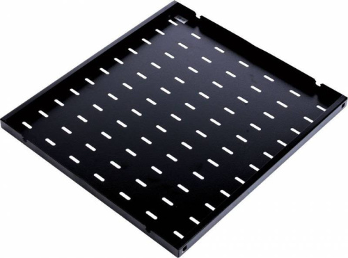 Полка стационарная ЦМО СВ-75-9005 нагр.45кг. 19" 750мм черный (упак.1шт)