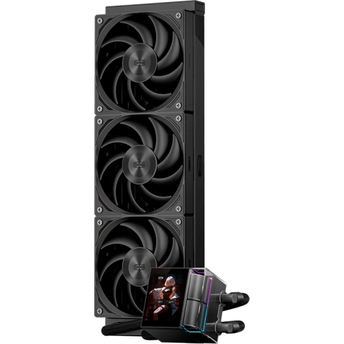 СВО PcCooler DS360 Display BK (310W, 360mm, LED, Black, ARGB Pump/ Fans 3x120mm, 90.56CFM, 39.8dBA, 2500RPM)