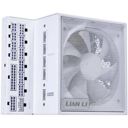 Блок питания Lian Li EG1300 (G9P.EG1300.WE00.RU) / White / ATX 3.1, 1300W, 80 Plus Platinum, PCIe 5.1, APFC, USB HUB, 120mm FDB Fan, Fully Modular