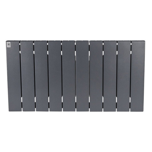 Биметаллический радиатор отопления Rifar Supremo 350 боковое подключение 10 секций титан