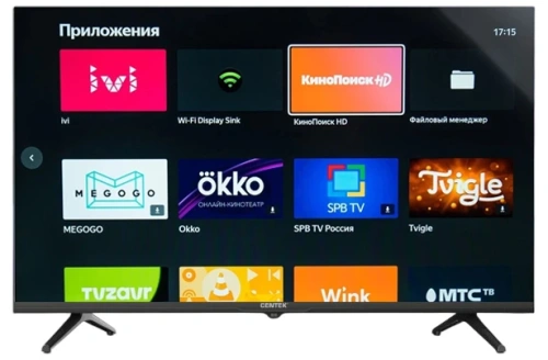 40" Телевизор Centek CT-8740 черный