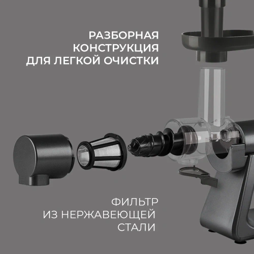 Соковыжималка шнековая Rondell RDE-1503 графит